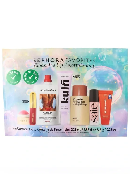 Sephora Multi-Mini Skincare & Beauty Set - Pastel Aqua Pink Lavender - Picture 1 of 3